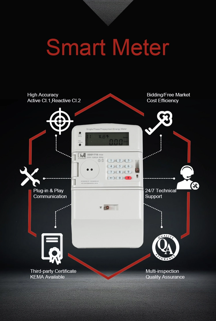 Plug-in GPRS Module Prepayment Kwh Kilowatt Hour Meter Price