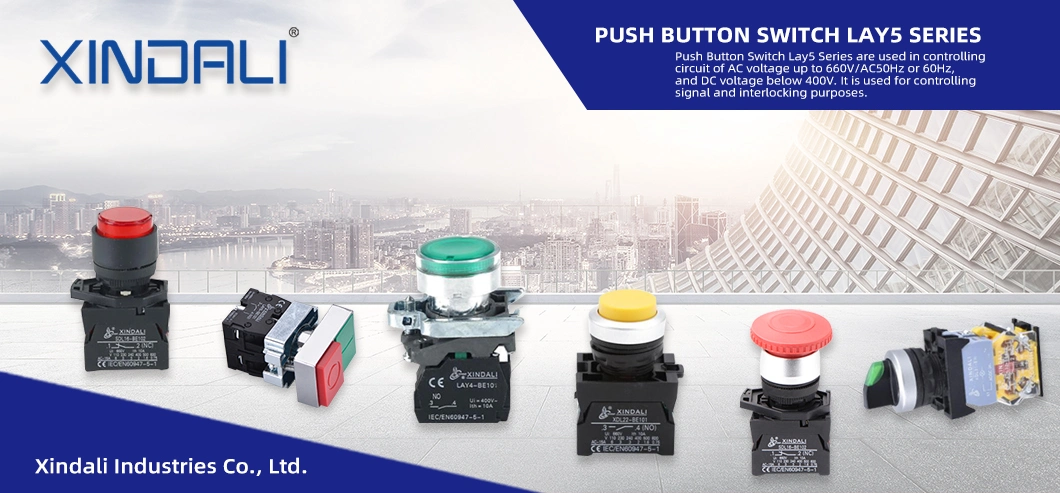 Lay5-Es442 Emergency Stop 30mm Turn to Release Mushroom Push Button